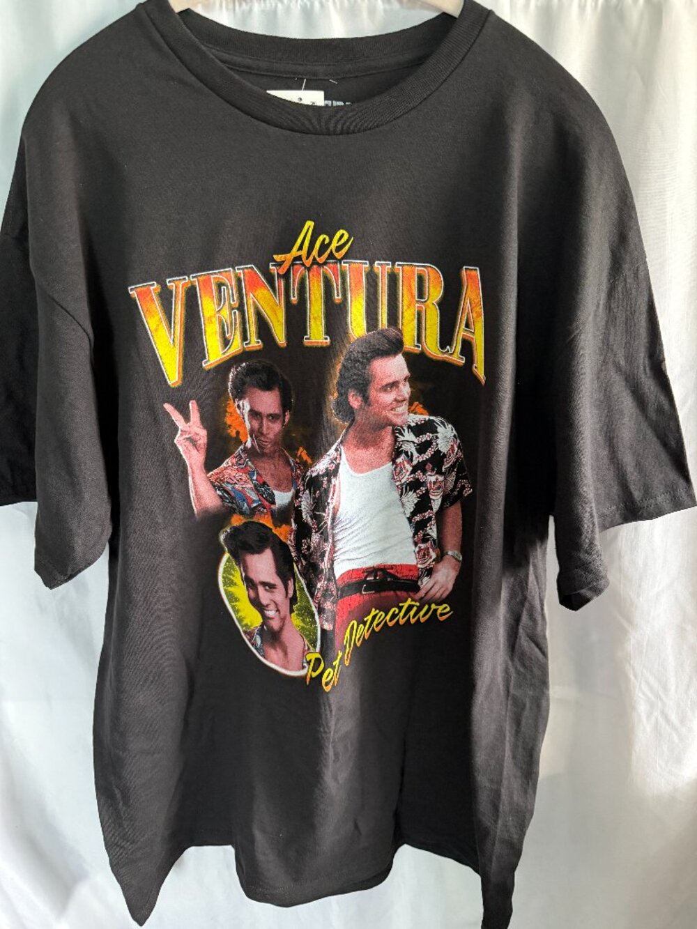 Ace Ventura Pet Detective Jim Carrey Graphic T-Shirt NWT Adult MEDIUM